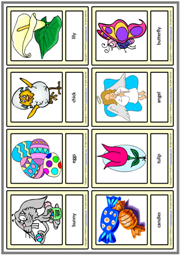 Easter Holiday ESL Printable Vocabulary Learning Cards