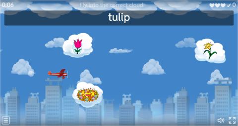 Easter ESL Vocabulary Airplane Game