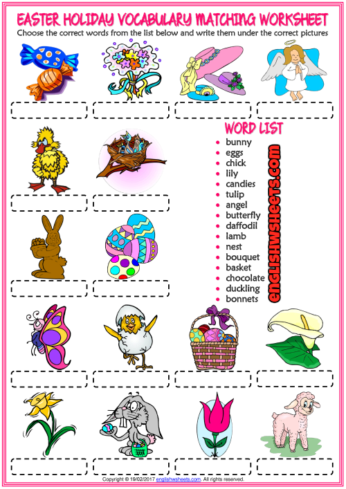 easter-holiday-esl-vocabulary-matching-exercise-worksheet