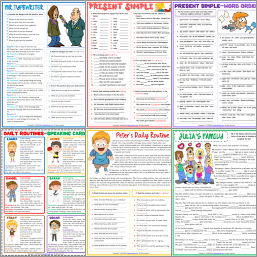 ESL Printable Grammar Worksheets and Exercises for Kids