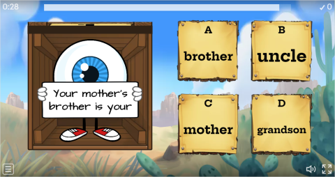 Family Members Interactive Open The Box Worksheet