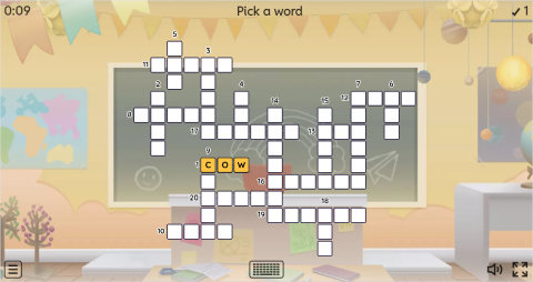 Farm Animals ESL Interactive Crossword Puzzle