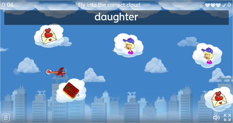 Father's Day ESL Vocabulary Airplane Game