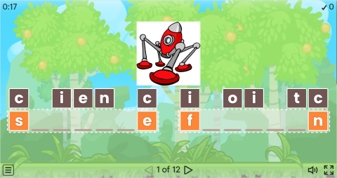 Types of Films Vocabulary ESL Interactive Anagram