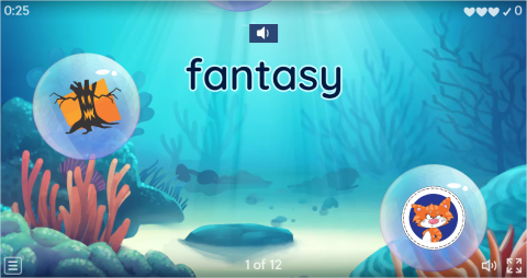 Types of Films ESL Vocabulary Flying Fruit Game