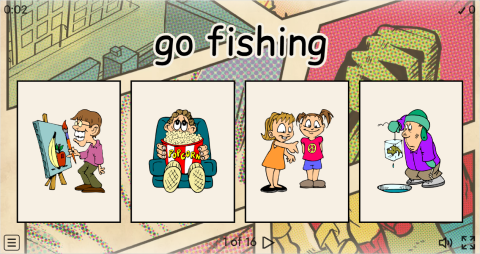 Free Time Activities ESL Interactive Vocabulary Quiz