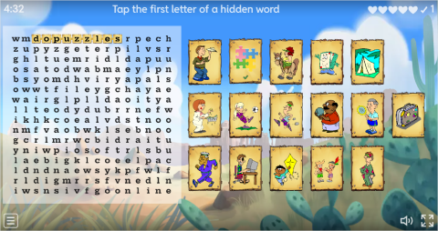 Free Time Activities ESL Interactive Wordsearch Puzzle