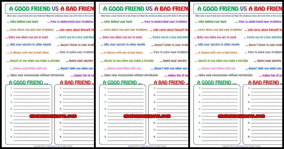 Good friend Bad friend Worksheets. Friends vs friends. Friendship Worksheets 11 класс. Friends ESL. Good friend bad friend