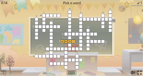 Fruits ESL Interactive Crossword Puzzle