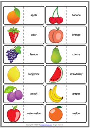 fruits esl vocabulary worksheets