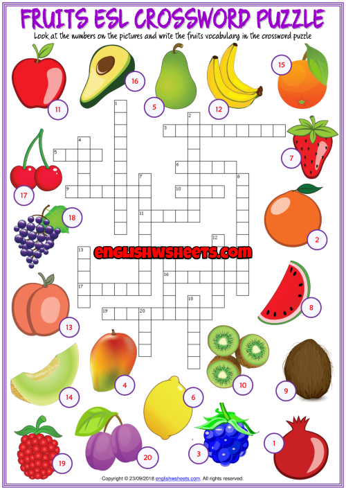 Crossword for kids. Английский язык Fruits crossword Puzzles. Кроссворд фрукты на английском. Кроссворд по английскому на тему фрукты. Кроссворд Fruits.