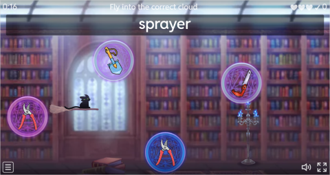 Gardening Tools ESL Vocabulary Airplane Game