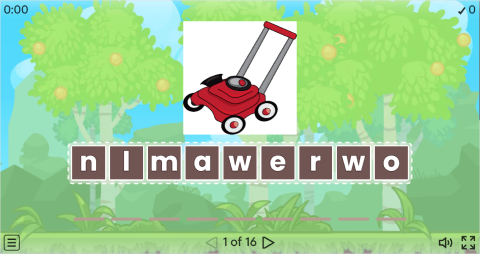 Gardening Tools Vocabulary ESL Interactive Anagram