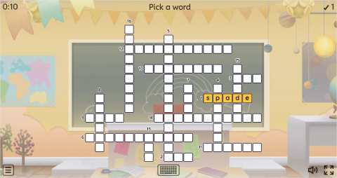Gardening Tools ESL Interactive Crossword Puzzle