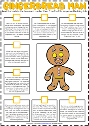 Gingerbread Man ESL Sequencing the Story Worksheet