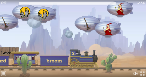 Halloween ESL Vocabulary Balloon Pop Game