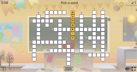Halloween ESL Interactive Crossword Puzzle