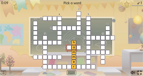 Hand Tools ESL Interactive Crossword Puzzle