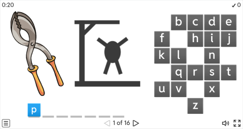 Hand Tools ESL Interactive Hangman Game