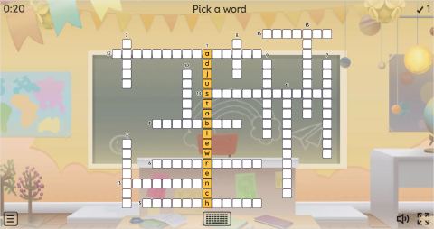 Hand Tools ESL Interactive Crossword Puzzle