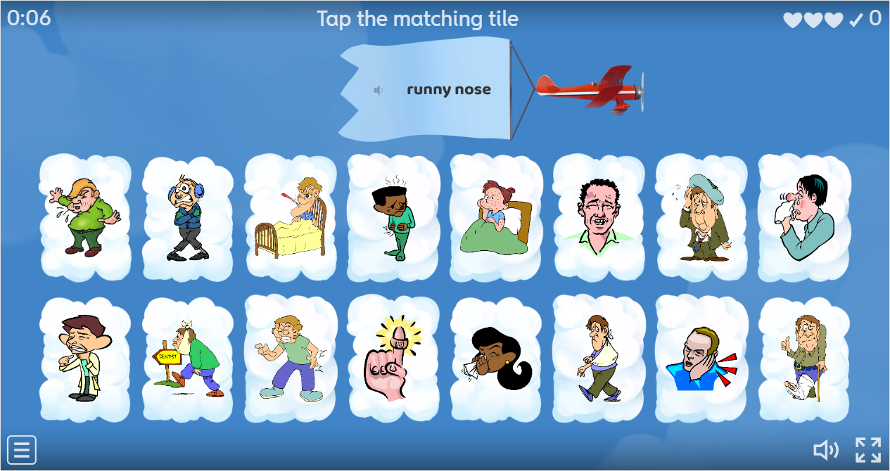 Health Problems Interactive Find The Match Worksheet