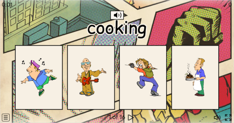 Hobbies ESL Interactive Vocabulary Quiz