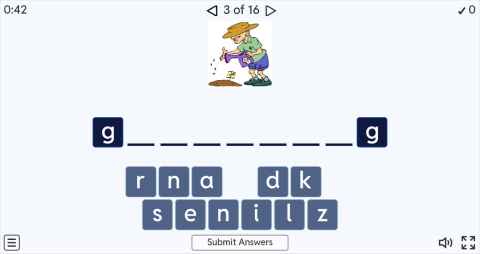 Hobbies ESL Interactive Spell The Word Worksheet