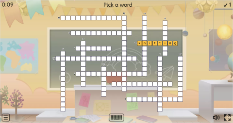 Hobbies Vocabulary ESL Interactive Crossword Puzzle
