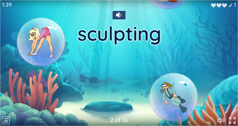 Hobbies ESL Vocabulary Flying Fruit Game