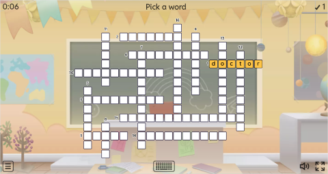 Hospital Vocabulary ESL Interactive Crossword Puzzle