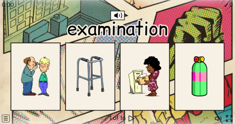 Hospital ESL Interactive Vocabulary Quiz