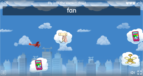 Hotel ESL Vocabulary Airplane Game