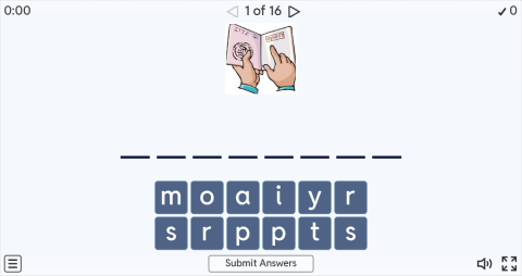 Hotel ESL Interactive Spell The Word Worksheet