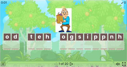 Household Chores Vocabulary ESL Interactive Anagram