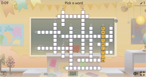 Insects Vocabulary ESL Interactive Crossword Puzzle