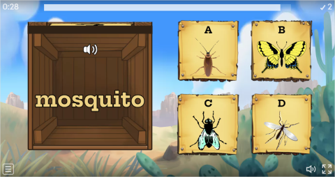 Insects ESL Interactive Open The Box Worksheet