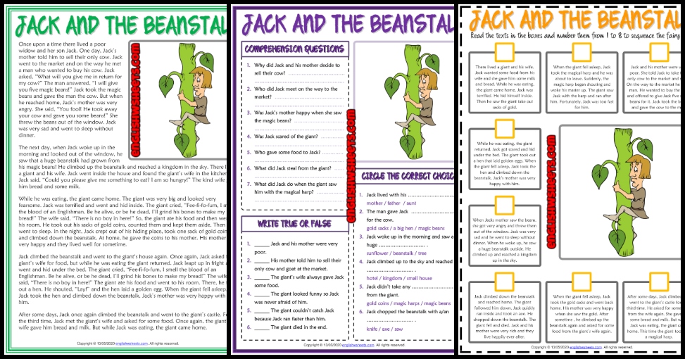Jack and the beanstalk story