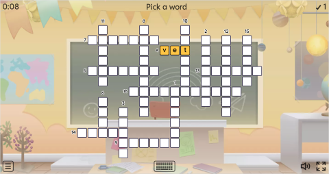 Jobs Vocabulary ESL Interactive Crossword Puzzle