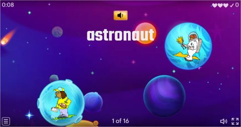 Jobs ESL Vocabulary Flying Fruit Game