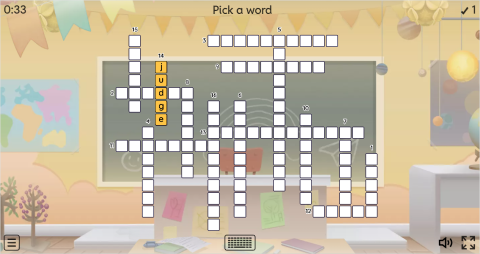 Jobs Vocabulary ESL Interactive Crossword Puzzle
