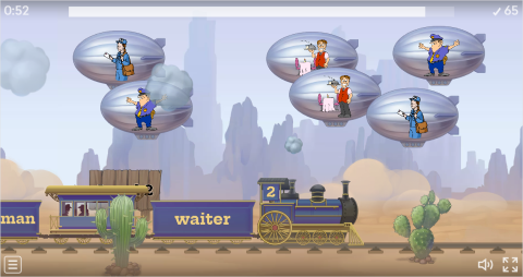 Jobs ESL Vocabulary Balloon Pop Game