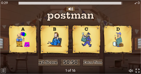 Jobs ESL Interactive Vocabulary Quiz Show