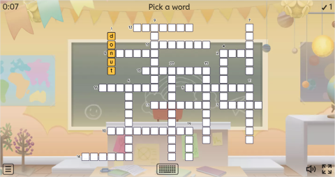 Junk Food ESL Interactive Crossword Puzzle