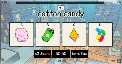 Junk Food ESL Interactive Vocabulary Quiz Show