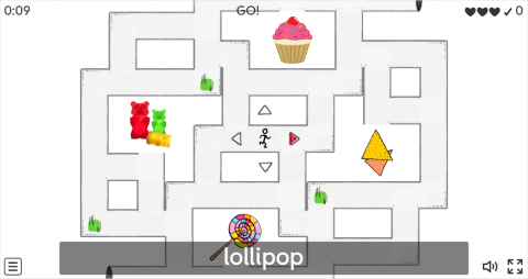 Junk Food ESL Vocabulary Maze Chase Game