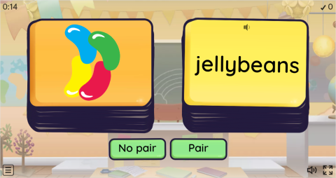Junk Food ESL Pair or No Pair Worksheet