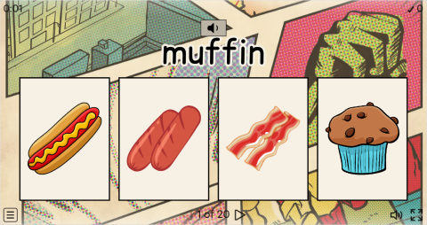 Junk Food ESL Interactive Vocabulary Quiz