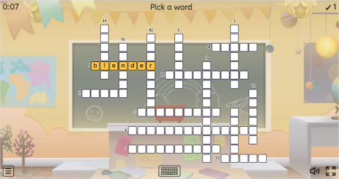 Kitchen Appliances ESL Interactive Crossword Puzzle