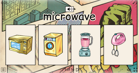 Kitchen Appliances ESL Interactive Vocabulary Quiz