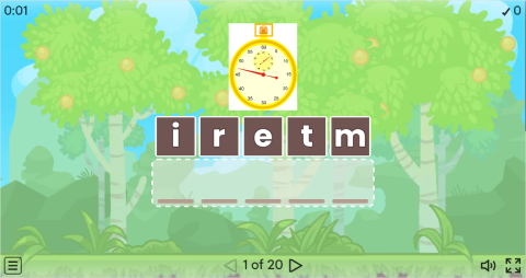 Kitchen Utensils Vocabulary ESL Interactive Anagram